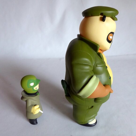 2006 MUTTPOP LUCHA LIBRE EL PANDA & GOBI DESIGNER VINYL FIGURES (PRE-OWNED) - Picture 3 of 8